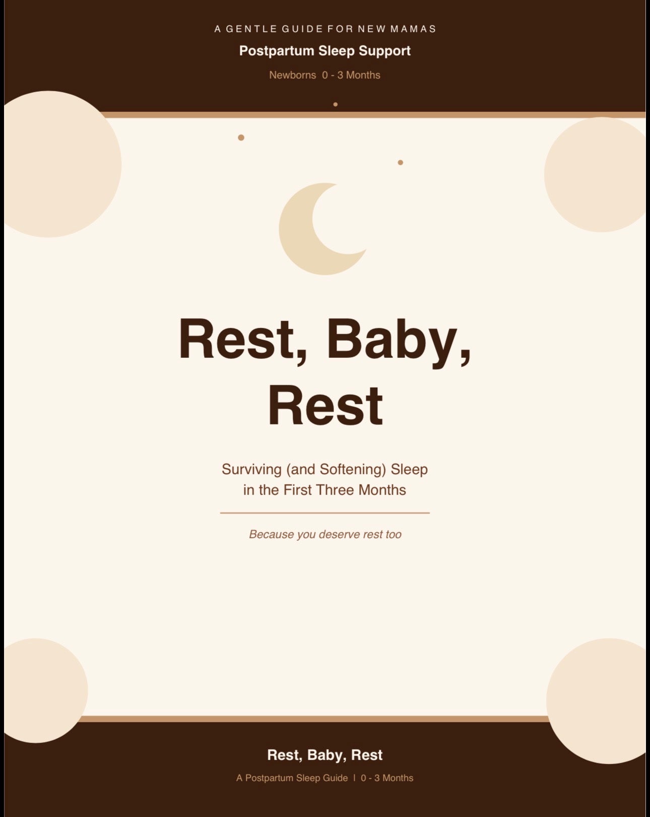 Postpartum Recovery Sleep Guide — Digital Download 🌙
